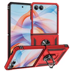 Kryty na mobil | Odolný Kryt Ring Armor case červený – Samsung Galaxy Z Flip 7 | Kryty na mobil