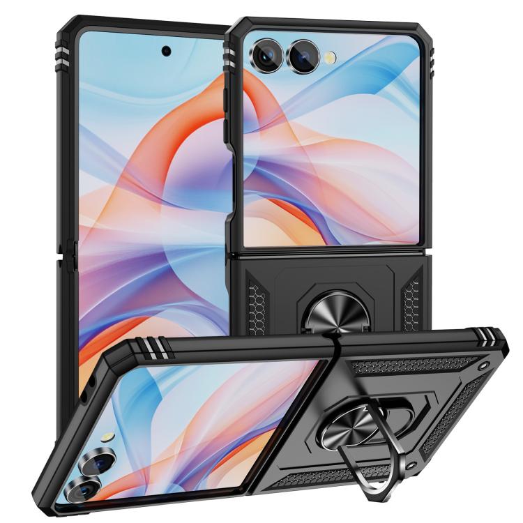 Odolný Kryt Ring Armor case čierny – Samsung Galaxy Z Flip 7 | Kryty na mobil Kryty na mobil | Odolný Kryt Ring Armor case čierny – Samsung Galaxy Z Flip 7 | Kryty na mobil