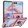 Kryty na mobil | Odolný Kryt Ring Armor case zelený – Samsung Galaxy Z Flip 7 | Kryty na mobil