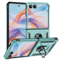 Kryty na mobil | Odolný Kryt Ring Armor case zelený – Samsung Galaxy Z Flip 7 | Kryty na mobil