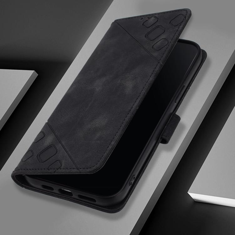Peňaženkové puzdro Embossing Pattern Square čierne – TCL 60 SE Nxtpaper | Kryty na mobil Kryty na mobil | Peňaženkové puzdro Embossing Pattern Square čierne – TCL 60 SE Nxtpaper | Kryty na mobil