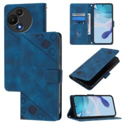 Peňaženkové puzdro Embossing Pattern Square modré – TCL 60 SE Nxtpaper | Kryty na mobil Kryty na mobil | Peňaženkové puzdro Embossing Pattern Square modré – TCL 60 SE Nxtpaper | Kryty na mobil