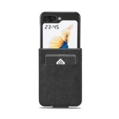Kryty na mobil | Peňaženkové puzdro Imeeke čierne – Samsung Galaxy Z Flip 7 | Kryty na mobil