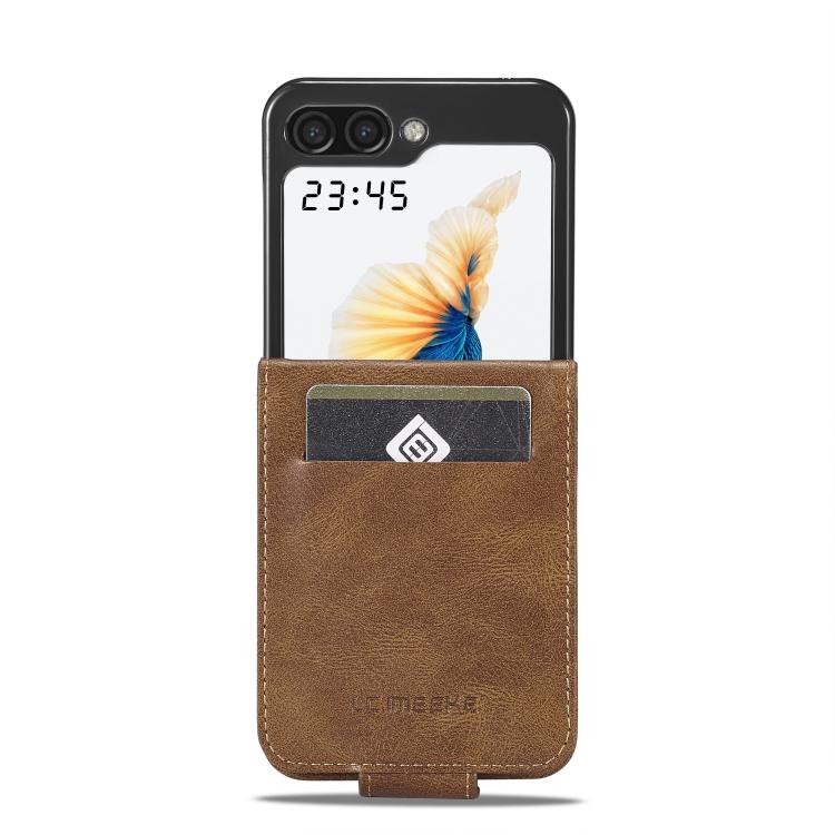 Peňaženkové puzdro Imeeke hnedé – Samsung Galaxy Z Flip 7 | Kryty na mobil Kryty na mobil | Peňaženkové puzdro Imeeke hnedé – Samsung Galaxy Z Flip 7 | Kryty na mobil