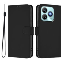 Peňaženkové puzdro Solid čierne – ZTE Blade A75 4G