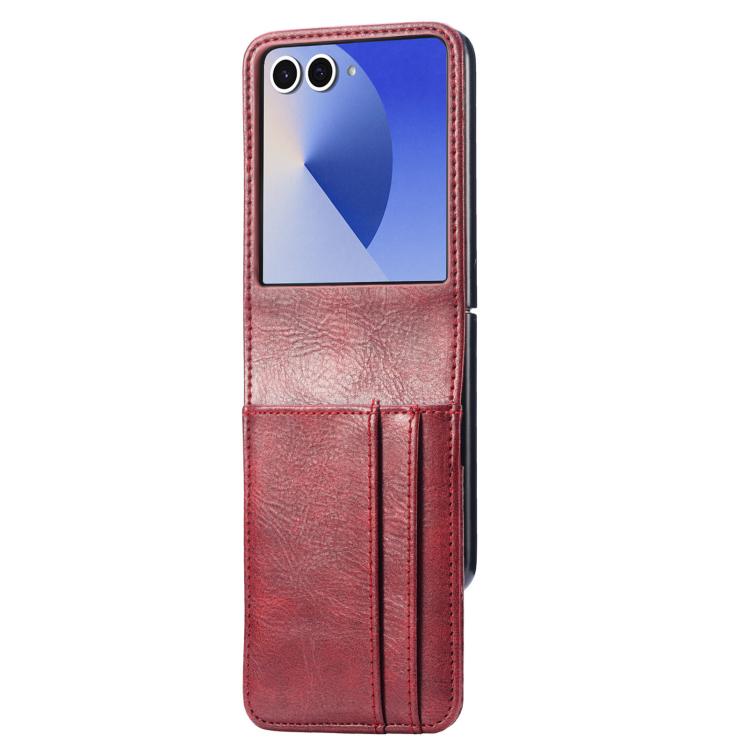 Peňaženkové puzdro Storm Leather case červené – Samsung Galaxy Z Flip 7 | Kryty na mobil Kryty na mobil | Peňaženkové puzdro Storm Leather case červené – Samsung Galaxy Z Flip 7 | Kryty na mobil