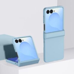 Plastový kryt Solid Color Case bledomodrý – Samsung Galaxy Z Flip 7