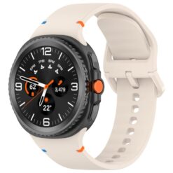 Kryty na mobil | Remienok Smooth Wristband béžový pre Samsung Galaxy Watch 8 Classic 46mm / Watch 8 44mm / Watch 8 40mm / Watch 9 40mm / Watch 9 44mm | Kryty na mobil