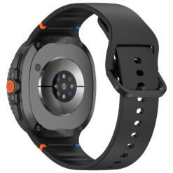 Kryty na mobil | Remienok Smooth Wristband čierny pre Samsung Galaxy Watch 8 Classic 46mm / Watch 8 44mm / Watch 8 40mm / Watch 9 40mm / Watch 9 44mm | Kryty na mobil