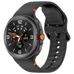 Remienok Smooth Wristband čierny pre Samsung Galaxy Watch 8 Classic 46mm / Watch 8 44mm / Watch 8 40mm / Watch 9 40mm / Watch 9 44mm