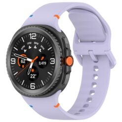Remienok Smooth Wristband fialový pre Samsung Galaxy Watch 8 Classic 46mm / Watch 8 44mm / Watch 8 40mm / Watch 9 40mm / Watch 9 44mm