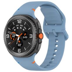 Remienok Smooth Wristband modrý pre Samsung Galaxy Watch 8 Classic 46mm / Watch 8 44mm / Watch 8 40mm / Watch 9 40mm / Watch 9 44mm