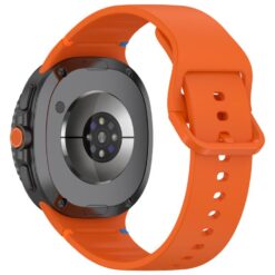 Kryty na mobil | Remienok Smooth Wristband oranžový pre Samsung Galaxy Watch 8 Classic 46mm / Watch 8 44mm / Watch 8 40mm / Watch 9 40mm / Watch 9 44mm | Kryty na mobil