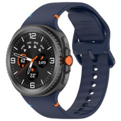 Remienok Smooth Wristband tmavomodrý pre Samsung Galaxy Watch 8 Classic 46mm / Watch 8 44mm / Watch 8 40mm / Watch 9 40mm / Watch 9 44mm