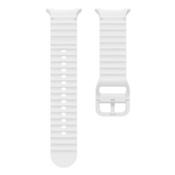 Kryty na mobil | Remienok Techno Wristband biely pre Samsung Galaxy Watch 8 Classic 46mm / Watch 8 44mm / Watch 8 40mm / Watch 9 40mm / Watch 9 44mm | Kryty na mobil
