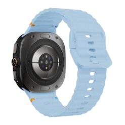 Kryty na mobil | Remienok Techno Wristband bledomodrý pre Samsung Galaxy Watch 8 Classic 46mm / Watch 8 44mm / Watch 8 40mm / Watch 9 40mm / Watch 9 44mm | Kryty na mobil