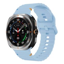 Remienok Techno Wristband bledomodrý pre Samsung Galaxy Watch 8 Classic 46mm / Watch 8 44mm / Watch 8 40mm / Watch 9 40mm / Watch 9 44mm