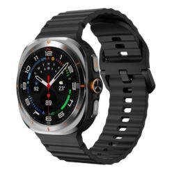 Remienok Techno Wristband čierny pre Samsung Galaxy Watch 8 Classic 46mm / Watch 8 44mm / Watch 8 40mm / Watch 9 40mm / Watch 9 44mm