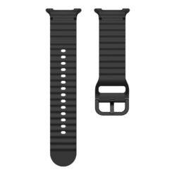 Kryty na mobil | Remienok Techno Wristband čierny pre Samsung Galaxy Watch 8 Classic 46mm / Watch 8 44mm / Watch 8 40mm / Watch 9 40mm / Watch 9 44mm | Kryty na mobil
