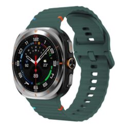 Kryty na mobil | Remienok Techno Wristband zelený pre Samsung Galaxy Watch 8 Classic 46mm / Watch 8 44mm / Watch 8 40mm / Watch 9 40mm / Watch 9 44mm | Kryty na mobil