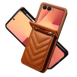 Kryty na mobil | Kryt Arrow Case hnedý – Samsung Galaxy Z Flip 7 | Kryty na mobil