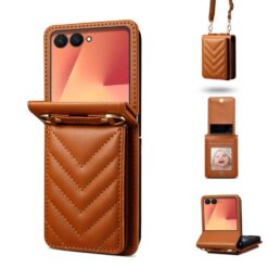Kryty na mobil | Kryt Arrow Case hnedý – Samsung Galaxy Z Flip 7 | Kryty na mobil