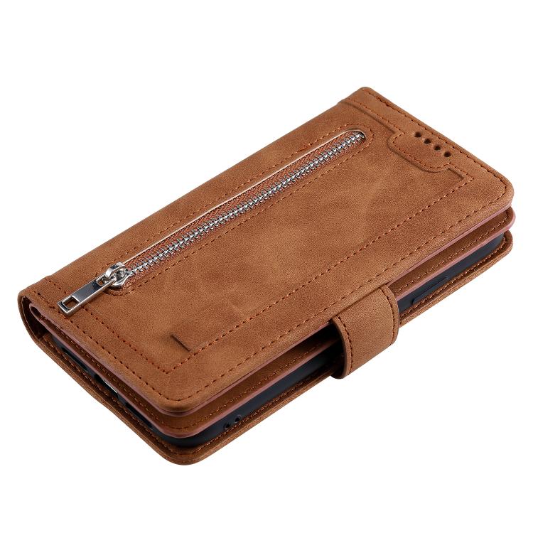 Multifunkčné peňaženkové puzdro Nine-Card Case hnedé – Samsung Galaxy A17 5G | Kryty na mobil Kryty na mobil | Multifunkčné peňaženkové puzdro Nine-Card Case hnedé – Samsung Galaxy A17 5G | Kryty na mobil