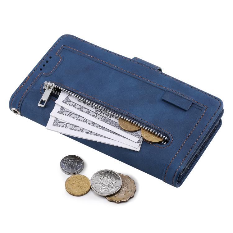 Multifunkčné peňaženkové puzdro Nine-Card Case modré – Samsung Galaxy A17 5G | Kryty na mobil Kryty na mobil | Multifunkčné peňaženkové puzdro Nine-Card Case modré – Samsung Galaxy A17 5G | Kryty na mobil