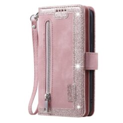 Kryty na mobil | Multifunkčné peňaženkové puzdro Nine-Card Case ružové – Samsung Galaxy A17 5G | Kryty na mobil