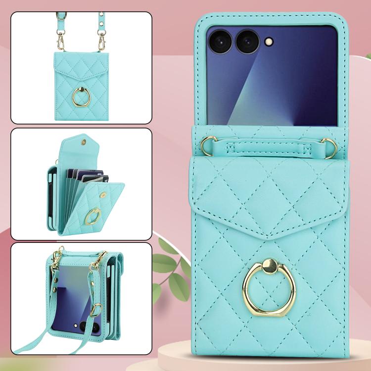 Peňaženkové puzdro Diamond Card case zelené – Samsung Galaxy Z Flip 7 | Kryty na mobil Kryty na mobil | Peňaženkové puzdro Diamond Card case zelené – Samsung Galaxy Z Flip 7 | Kryty na mobil
