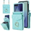 Kryty na mobil | Peňaženkové puzdro Diamond Card case červené – Samsung Galaxy Z Flip 7 | Kryty na mobil