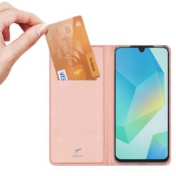 Peňaženkové puzdro Dux Ducis Skin Pro ružové – Samsung Galaxy A17 5G | Kryty na mobil Kryty na mobil | Peňaženkové puzdro Dux Ducis Skin Pro ružové – Samsung Galaxy A17 5G | Kryty na mobil