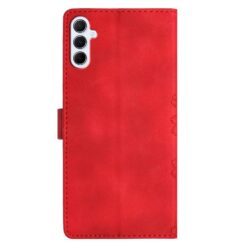 Kryty na mobil | Peňaženkové puzdro Embossing Pattern Motýľ červené – Samsung Galaxy A17 5G | Kryty na mobil