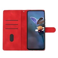 Kryty na mobil | Peňaženkové puzdro Embossing Pattern Motýľ červené – Samsung Galaxy A17 5G | Kryty na mobil