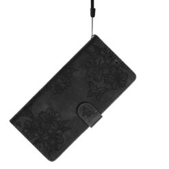 Peňaženkové puzdro Embossing Pattern Motýľ čierne – Samsung Galaxy A17 5G | Kryty na mobil Kryty na mobil | Peňaženkové puzdro Embossing Pattern Motýľ čierne – Samsung Galaxy A17 5G | Kryty na mobil