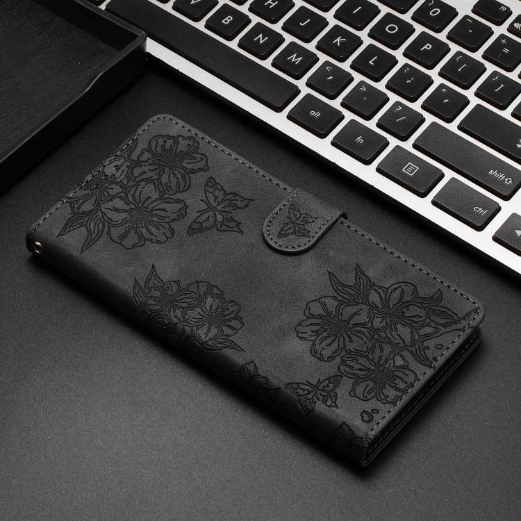 Peňaženkové puzdro Embossing Pattern Motýľ čierne – Samsung Galaxy A17 5G | Kryty na mobil Kryty na mobil | Peňaženkové puzdro Embossing Pattern Motýľ čierne – Samsung Galaxy A17 5G | Kryty na mobil