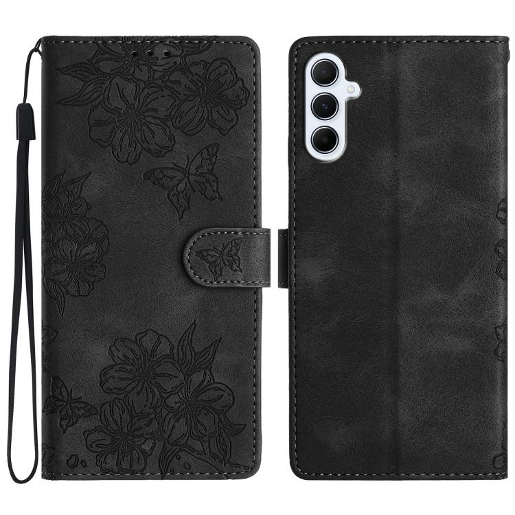 Peňaženkové puzdro Embossing Pattern Motýľ čierne – Samsung Galaxy A17 5G | Kryty na mobil Kryty na mobil | Peňaženkové puzdro Embossing Pattern Motýľ čierne – Samsung Galaxy A17 5G | Kryty na mobil