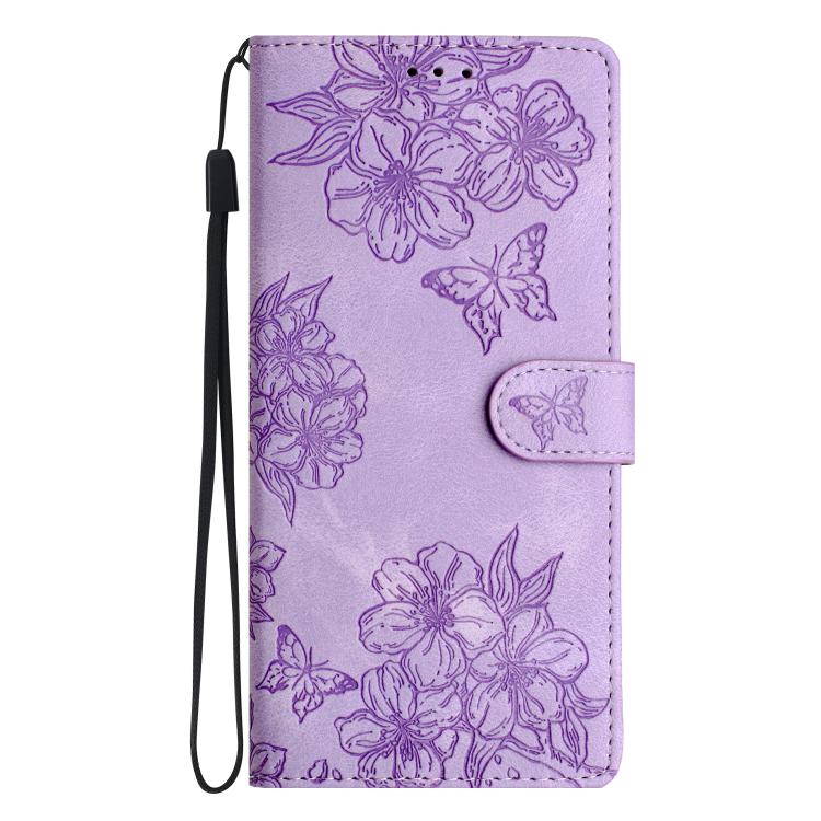 Peňaženkové puzdro Embossing Pattern Motýľ fialové – Samsung Galaxy A17 5G | Kryty na mobil Kryty na mobil | Peňaženkové puzdro Embossing Pattern Motýľ fialové – Samsung Galaxy A17 5G | Kryty na mobil