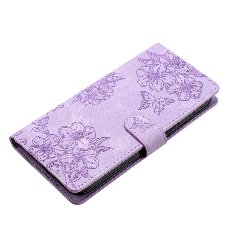Peňaženkové puzdro Embossing Pattern Motýľ fialové – Samsung Galaxy A17 5G | Kryty na mobil Kryty na mobil | Peňaženkové puzdro Embossing Pattern Motýľ fialové – Samsung Galaxy A17 5G | Kryty na mobil