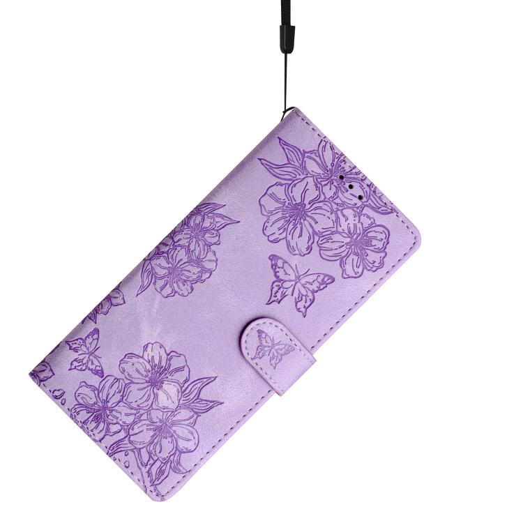 Peňaženkové puzdro Embossing Pattern Motýľ fialové – Samsung Galaxy A17 5G | Kryty na mobil Kryty na mobil | Peňaženkové puzdro Embossing Pattern Motýľ fialové – Samsung Galaxy A17 5G | Kryty na mobil