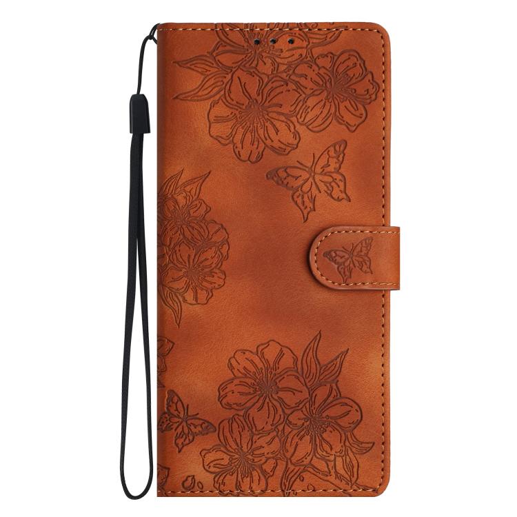 Peňaženkové puzdro Embossing Pattern Motýľ hnedé – Samsung Galaxy A17 5G | Kryty na mobil Kryty na mobil | Peňaženkové puzdro Embossing Pattern Motýľ hnedé – Samsung Galaxy A17 5G | Kryty na mobil