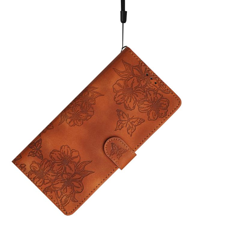 Peňaženkové puzdro Embossing Pattern Motýľ hnedé – Samsung Galaxy A17 5G | Kryty na mobil Kryty na mobil | Peňaženkové puzdro Embossing Pattern Motýľ hnedé – Samsung Galaxy A17 5G | Kryty na mobil