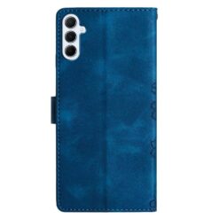Kryty na mobil | Peňaženkové puzdro Embossing Pattern Motýľ modré – Samsung Galaxy A17 5G | Kryty na mobil