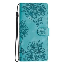 Kryty na mobil | Peňaženkové puzdro Embossing Pattern Motýľ zelené – Samsung Galaxy A17 5G | Kryty na mobil