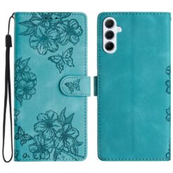Kryty na mobil | Peňaženkové puzdro Embossing Pattern Motýľ zelené – Samsung Galaxy A17 5G | Kryty na mobil