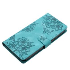 Kryty na mobil | Peňaženkové puzdro Embossing Pattern Motýľ zelené – Samsung Galaxy A17 5G | Kryty na mobil