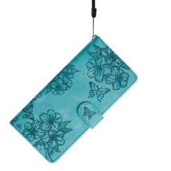 Kryty na mobil | Peňaženkové puzdro Embossing Pattern Motýľ zelené – Samsung Galaxy A17 5G | Kryty na mobil
