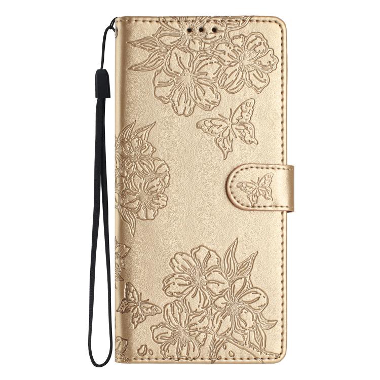 Peňaženkové puzdro Embossing Pattern Motýľ zlaté – Samsung Galaxy A17 5G | Kryty na mobil Kryty na mobil | Peňaženkové puzdro Embossing Pattern Motýľ zlaté – Samsung Galaxy A17 5G | Kryty na mobil