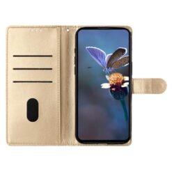 Peňaženkové puzdro Embossing Pattern Motýľ zlaté – Samsung Galaxy A17 5G | Kryty na mobil Kryty na mobil | Peňaženkové puzdro Embossing Pattern Motýľ zlaté – Samsung Galaxy A17 5G | Kryty na mobil