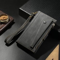 Kryty na mobil | Peňaženkové puzdro Eseble Zip Wallet case čierne – Samsung Galaxy A17 5G | Kryty na mobil